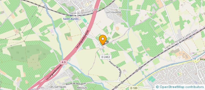 localisation de l'entreprise MADAME AUDE SAUGUET  LUNEL