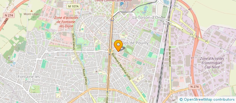localisation de l'entreprise MADAME AUDE SAURAT à DIJON