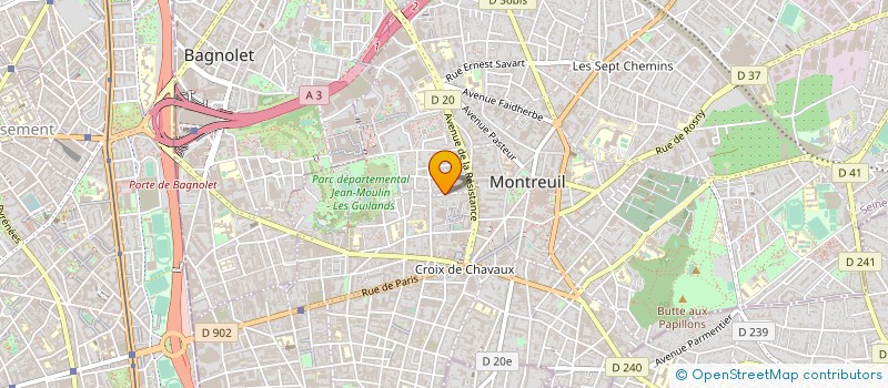 localisation de l'entreprise MADAME AUDE SAVASTA à MONTREUIL