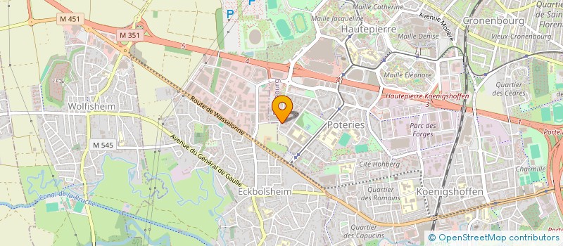 localisation de l'entreprise MADAME AUDE SCHMITTER à STRASBOURG