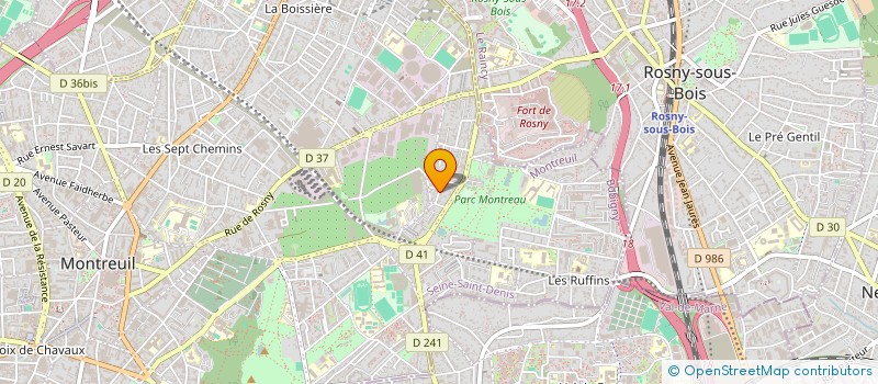 localisation de l'entreprise MADAME AUDE SEGUINIER à MONTREUIL