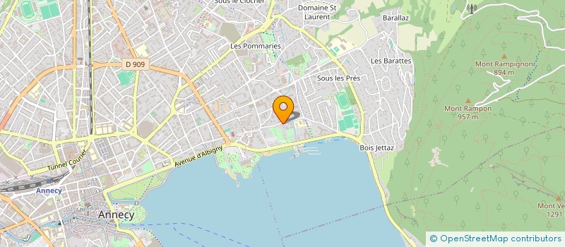 localisation de l'entreprise MADAME AUDE SERVAIS  ANNECY