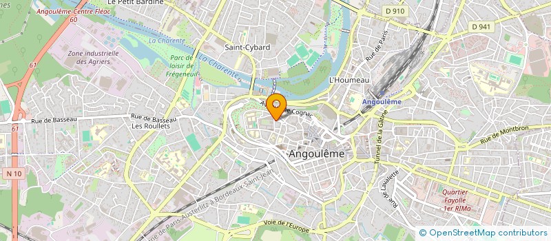 localisation de l'entreprise MADAME AUDE SOLEILHAC à ANGOULEME