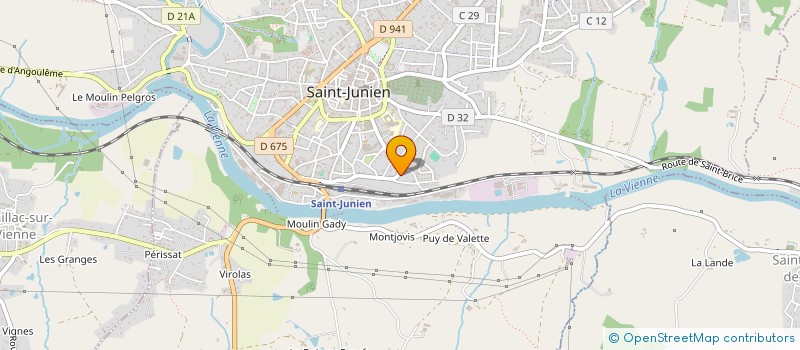 localisation de l'entreprise MADAME AUDE SOULIMAN à SAINT-JUNIEN