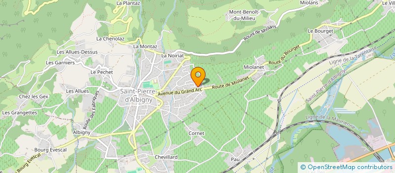 localisation de l'entreprise MADAME AUDE THIBAUT  SAINT-PIERRE-D'ALBIGNY