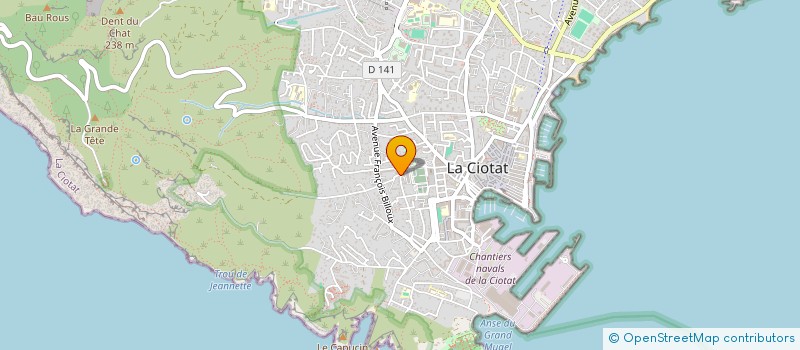 localisation de l'entreprise MADAME AUDE THOMAS  LA CIOTAT