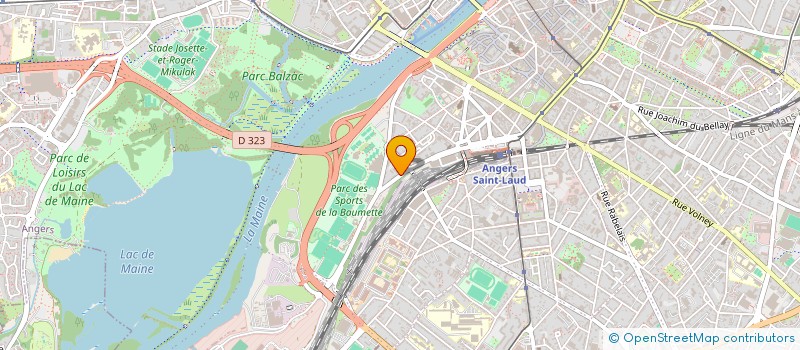 localisation de l'entreprise MADAME AUDE TOULOUSE à ANGERS