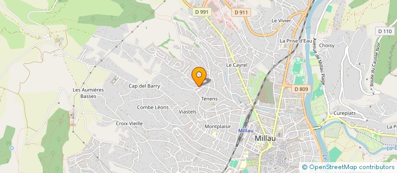 localisation de l'entreprise MADAME AUDE VAILLARD  MILLAU