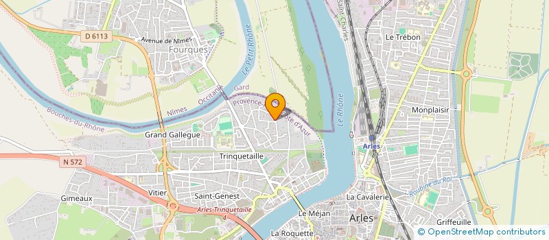 localisation de l'entreprise MADAME AUDE VALETTE  ARLES