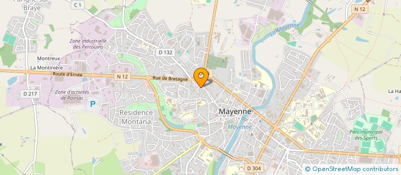 localisation de l'entreprise MADAME AUDE VASPART  MAYENNE