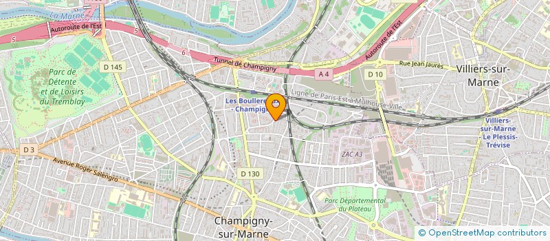 localisation de l'entreprise MADAME AUDE VAURIN à CHAMPIGNY-SUR-MARNE