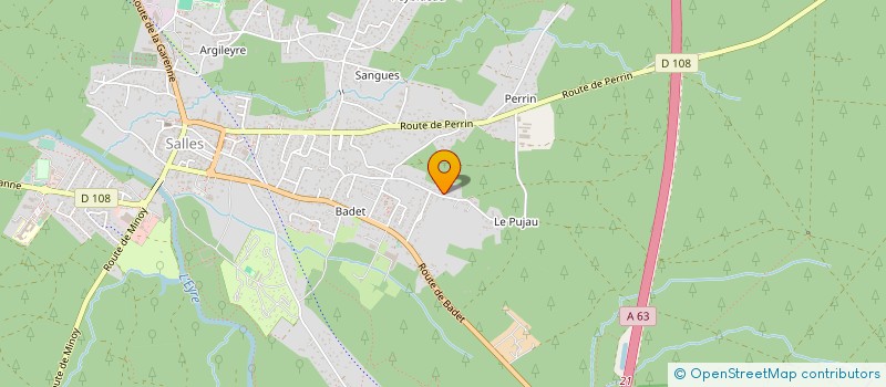 localisation de l'entreprise MADAME AUDE VERGNAUD  SALLES