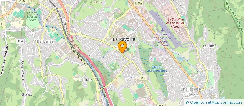 localisation de l'entreprise MADAME AUDE VERRI  LA RAVOIRE