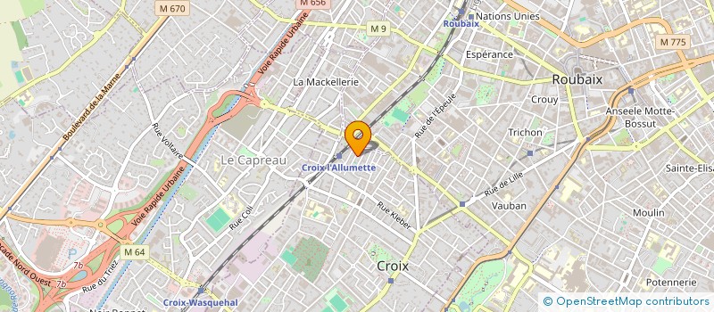 localisation de l'entreprise MADAME AUDE VEYS à CROIX