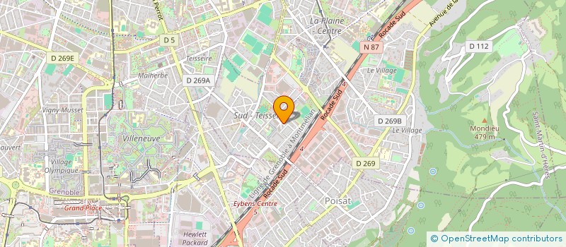 localisation de l'entreprise MADAME AUDE VIAL à SAINT-MARTIN-D'HERES