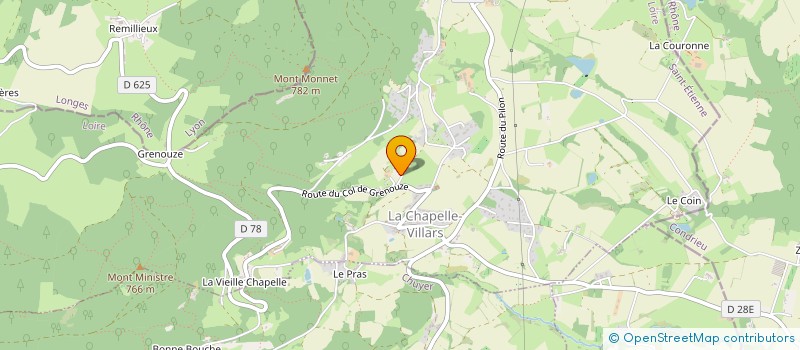 localisation de l'entreprise MADAME AUDE VIGNE  LA CHAPELLE-VILLARS