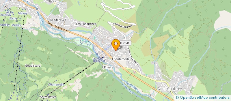 localisation de l'entreprise MADAME AUDE VILLETTE  SAINT-CHAFFREY