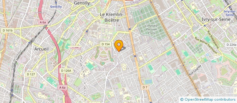 localisation de l'entreprise MADAME AUDE VINCENTELLI  VILLEJUIF