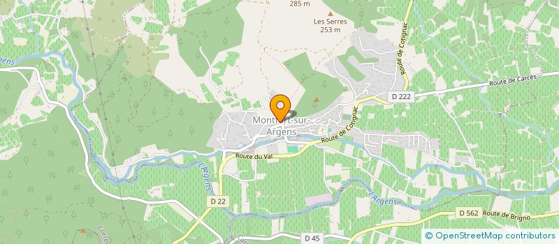 localisation de l'entreprise MADAME AUDE VUILLEMIN  MONTFORT-SUR-ARGENS