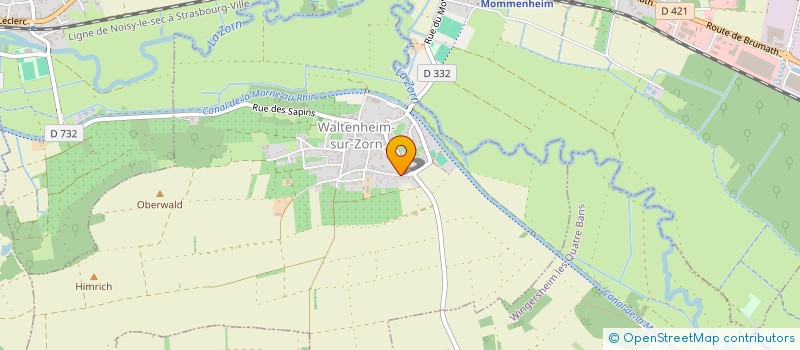 localisation de l'entreprise MADAME AUDE WAGNER  WALTENHEIM-SUR-ZORN