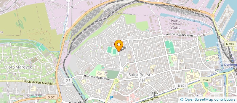 localisation de l'entreprise MADAME AUDE WALLYN à DUNKERQUE