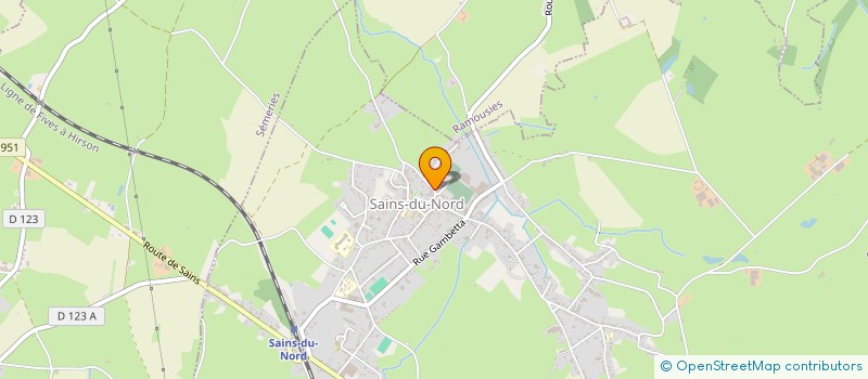 localisation de l'entreprise MADAME AUDE WATELET  SAINS-DU-NORD