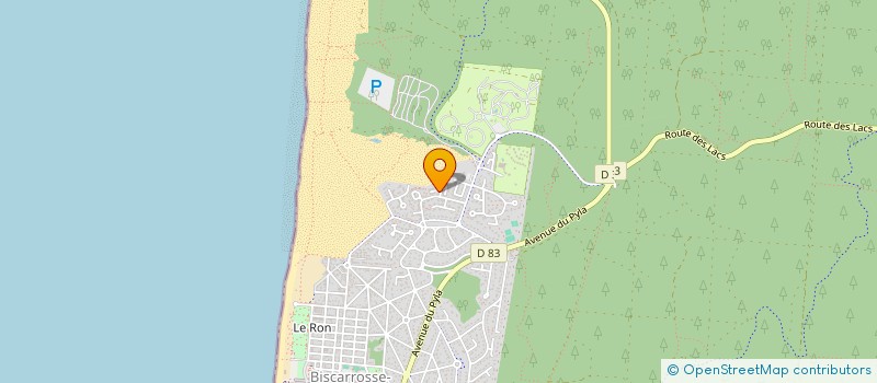 localisation de l'entreprise MADAME AUDE ZEOLI  BISCARROSSE