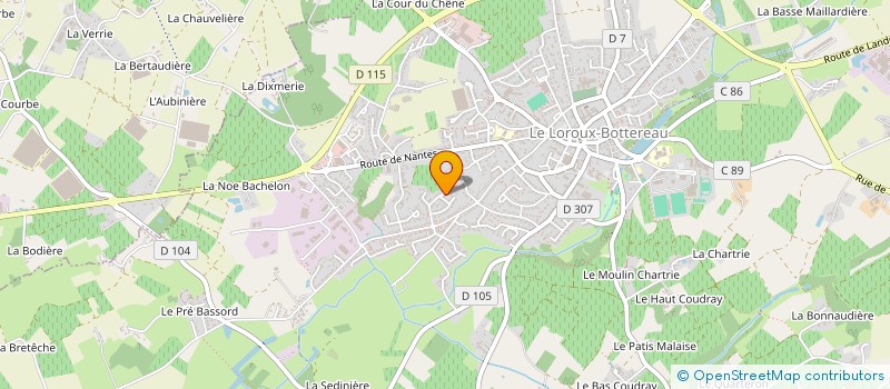 localisation de l'entreprise MADAME AUDE ZIEGER  LE LOROUX-BOTTEREAU