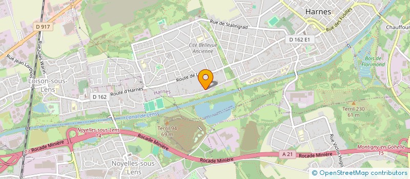 localisation de l'entreprise MADAME AUDELINE BENTO  HARNES