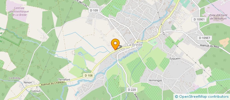 localisation de l'entreprise MADAME AUDER PETTELOT  LA BREDE