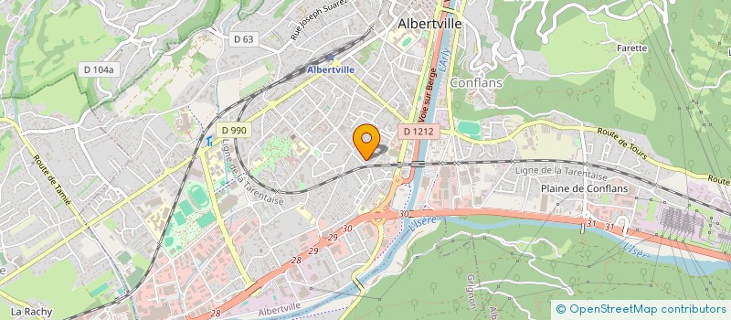 localisation de l'entreprise MADAME AUDLINE TAVERNA à ALBERTVILLE