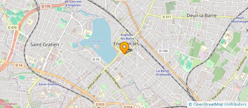 localisation de l'entreprise MADAME AUDRA GRIVALLIERS  ENGHIEN-LES-BAINS