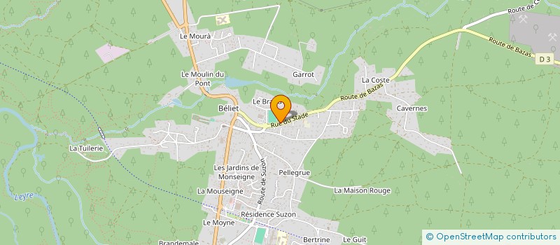 localisation de l'entreprise MADAME AUDREE VASSEUR  BELIN-BELIET