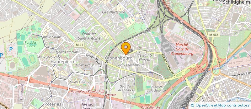 localisation de l'entreprise MADAME AUDREN BRISSET à STRASBOURG