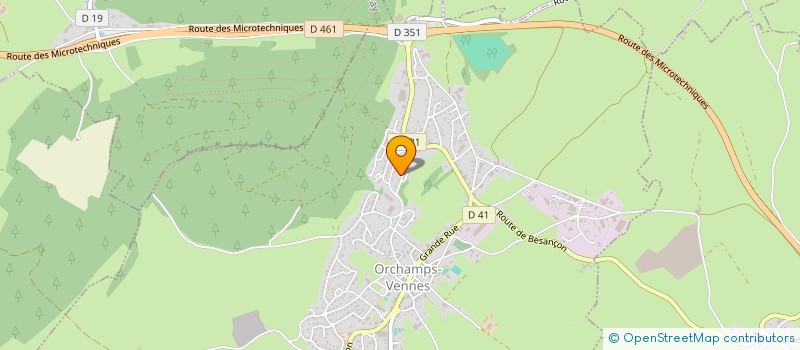 localisation de l'entreprise MADAME AUDREN MANIERE  ORCHAMPS-VENNES