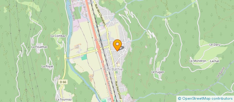 localisation de l'entreprise MADAME AUDRET CATTELLIN  LA BATHIE