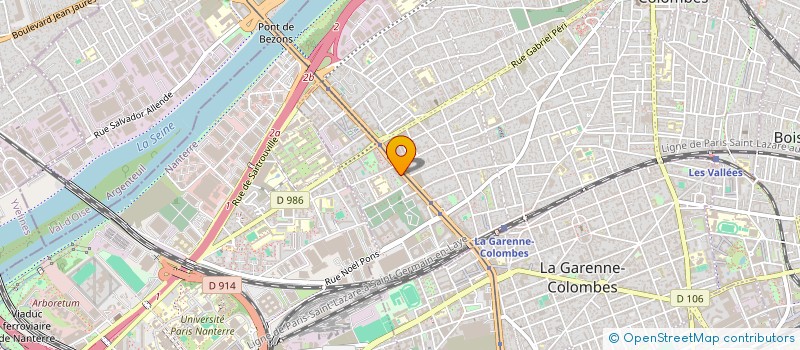 localisation de l'entreprise MADAME AUDREY ABRADOR  COLOMBES