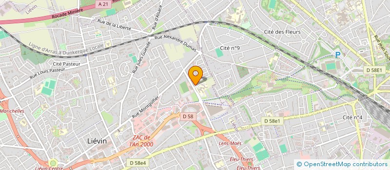 localisation de l'entreprise MADAME AUDREY AELBRECHT  LIEVIN