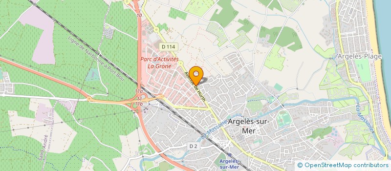 localisation de l'entreprise MADAME AUDREY AGUADE à ARGELES-SUR-MER