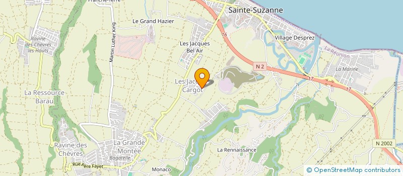 localisation de l'entreprise MADAME AUDREY AJAGAMELLE  SAINTE-SUZANNE