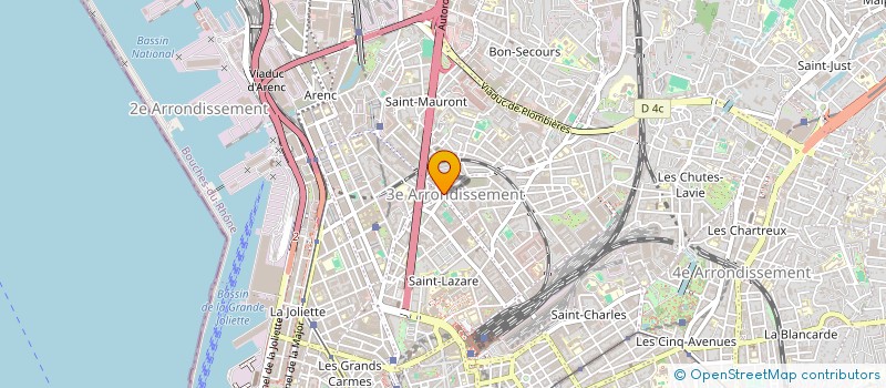 localisation de l'entreprise MADAME AUDREY-ALEXANDRA BOURJAILLAT  MARSEILLE