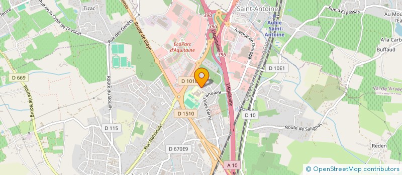 localisation de l'entreprise MADAME AUDREY ALEXANDRE  SAINT-ANDRE-DE-CUBZAC