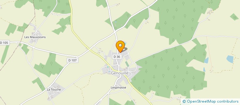 localisation de l'entreprise MADAME AUDREY ALLONCLE  GENOUILLE