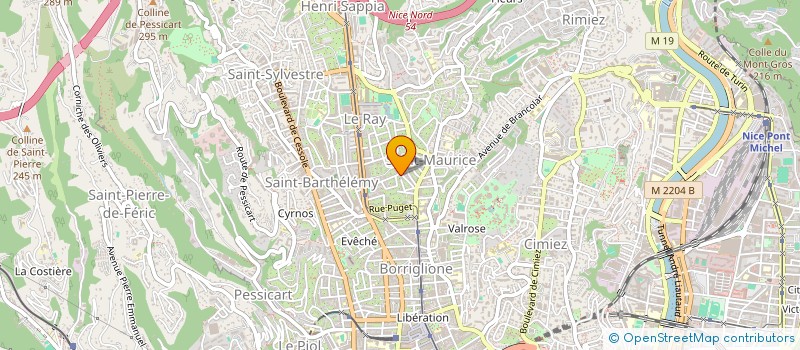 localisation de l'entreprise MADAME AUDREY AMOYAL à NICE