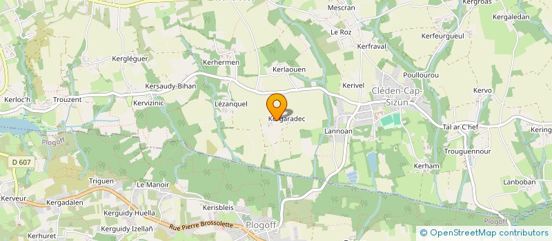 localisation de l'entreprise MADAME AUDREY ARNOD PRIN  CLEDEN-CAP-SIZUN