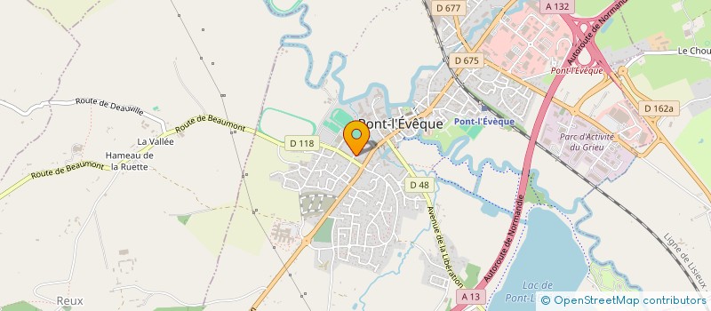 localisation de l'entreprise MADAME AUDREY ARON  PONT L'EVEQUE