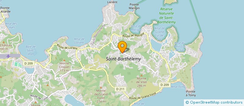 localisation de l'entreprise MADAME AUDREY AUBIN à SAINT BARTHELEMY