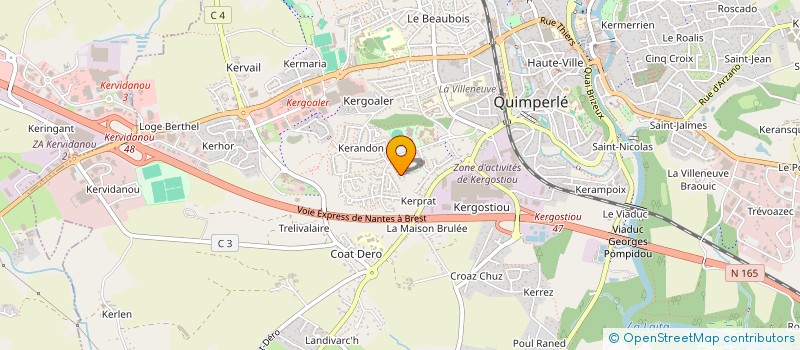 localisation de l'entreprise MADAME AUDREY AURIAULT  QUIMPERLE