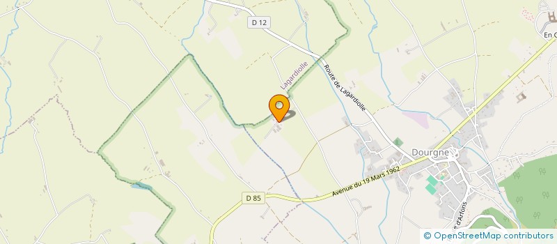 localisation de l'entreprise MADAME AUDREY AZEMA  LAGARDIOLLE