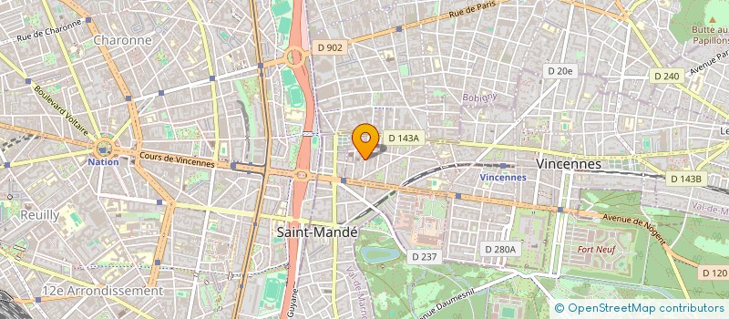 localisation de l'entreprise MADAME AUDREY BACHELAY à VINCENNES